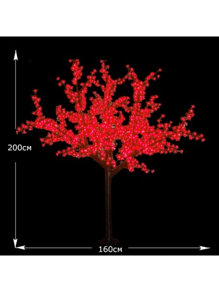 СД дерево "Сакура" 1600мм-2000мм 864 led RED