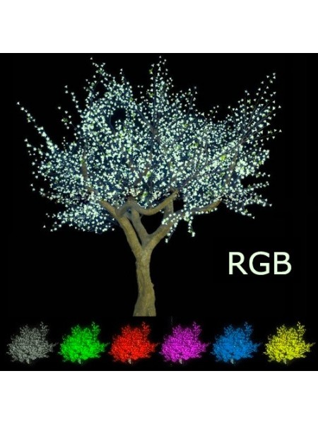 СД дерево "Сакура" 1800мм-2500мм 1872 led RGB (Толстый ствол)