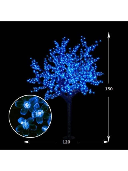СД дерево "Сакура" 1200мм-1500мм 480 led BLUE