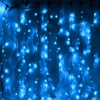 Дождь 3х2м с/д 220В цвет свечения: синий 48 ватт, 600 led, IP65 (НЕ ПРАВИЛЬНАЯ НОМЕНКЛАТУРА)