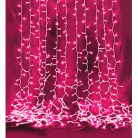 Дождь 2х4 м с/д 220В цвет свечения: розовый 64 ватт, 800 led, IP65
