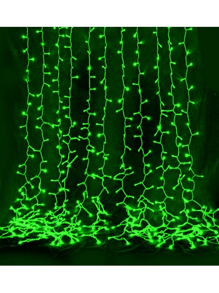 Дождь 2х4 м с/д 220В цвет свечения: зеленый 64 ватт, 800 led, IP65