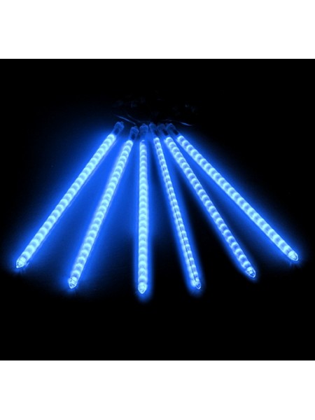 Сосульки LED, Синий из 30см пластиковых трубок (7шт). коробка 50шт.